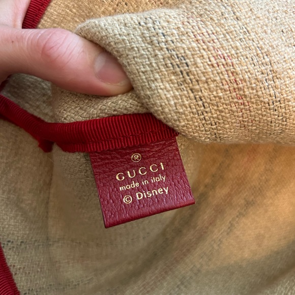 GUCCI Brown Jute Arles Printed Tote Bag - Picture 5 of 7